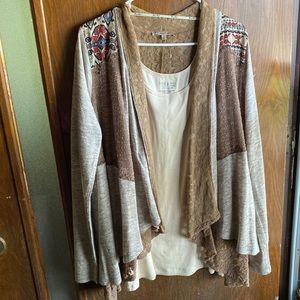 Miss Me beige cardigan.
